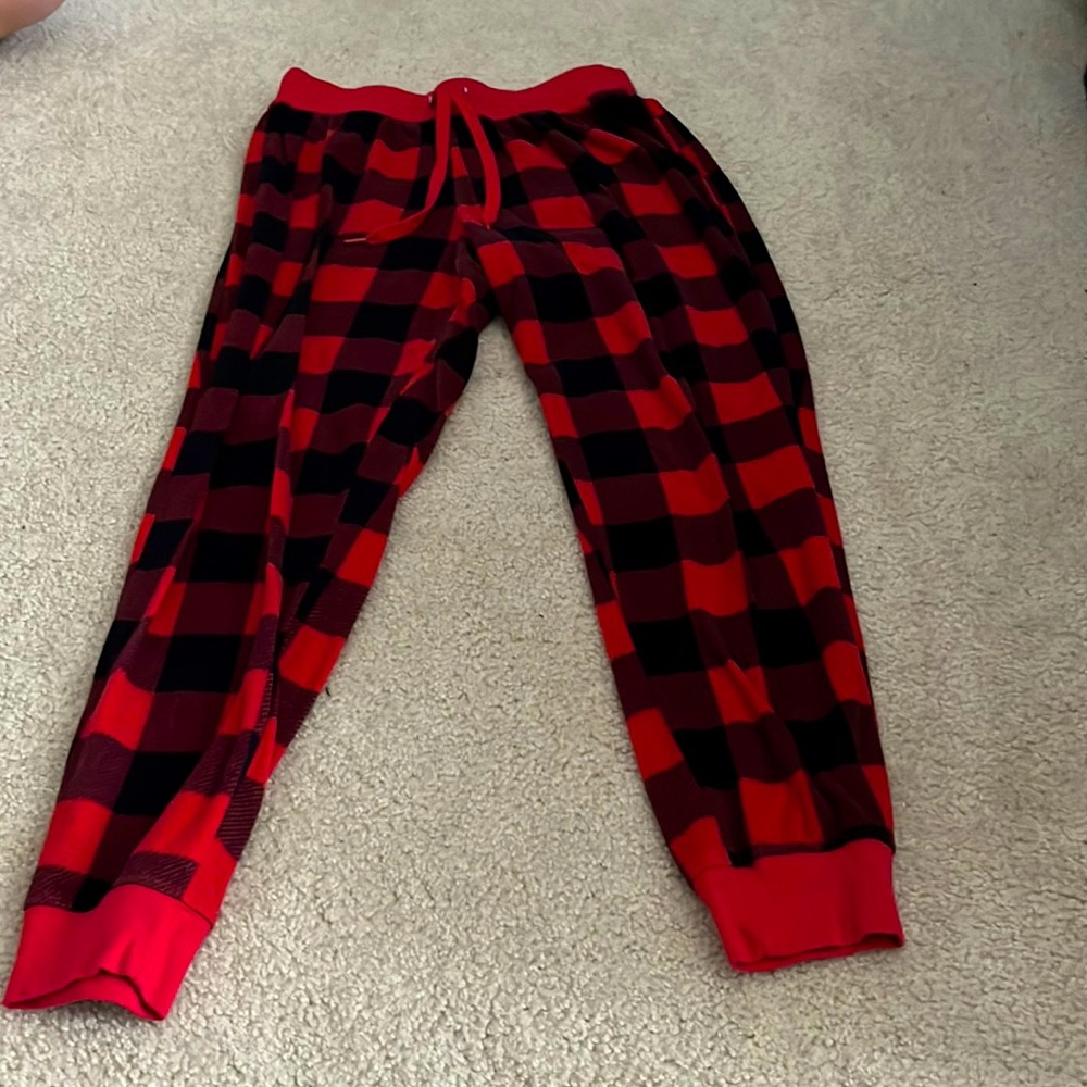 Fuzzy Woman Plad Pajama Pants